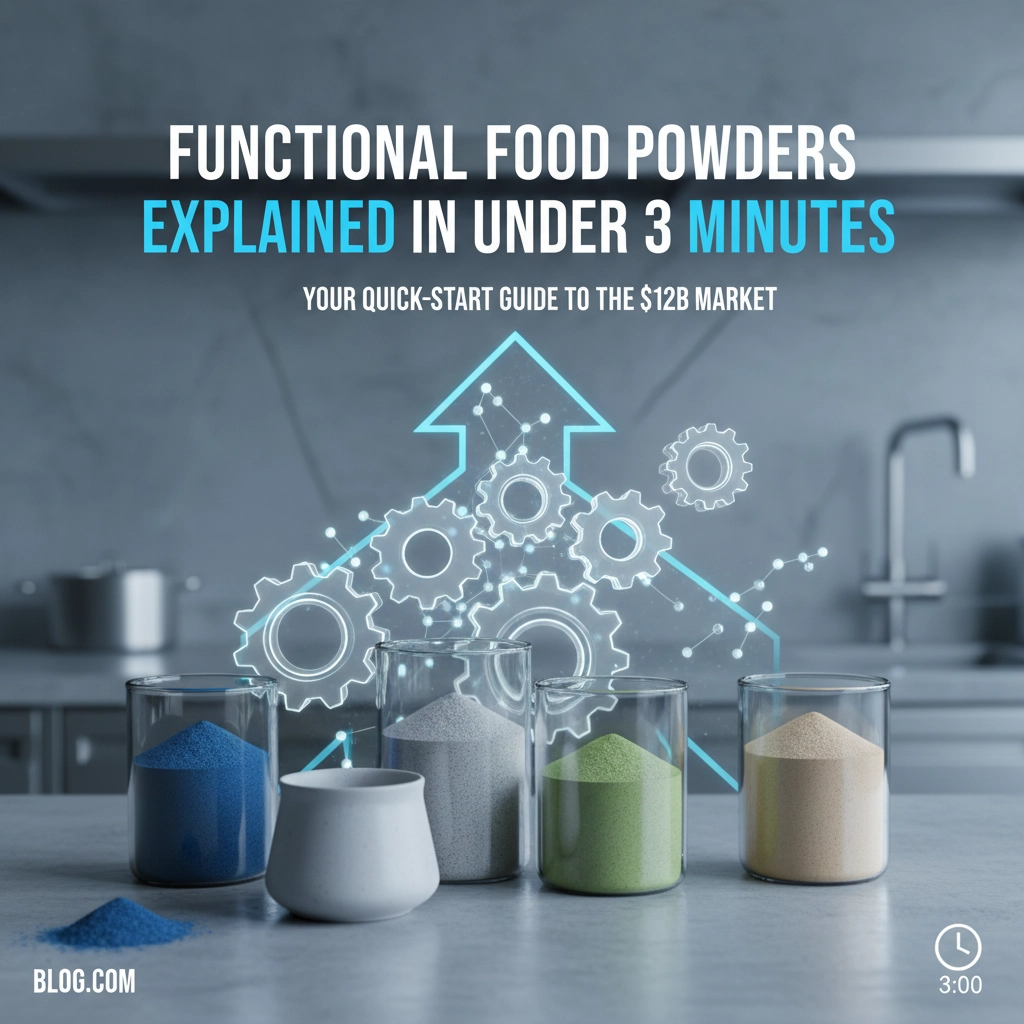 Explanations/insight into functional food and beverage powders.